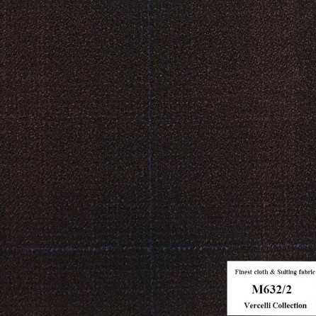 M632/2 Vercelli CXM - Vải Suit 95% Wool - Nâu Caro